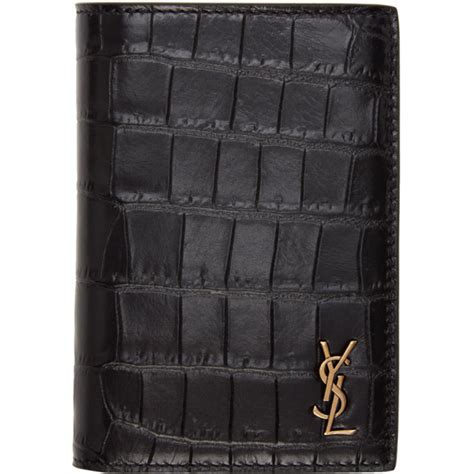 ysl card holder brown thomas|SAINT LAURENT Croc Cardholder .